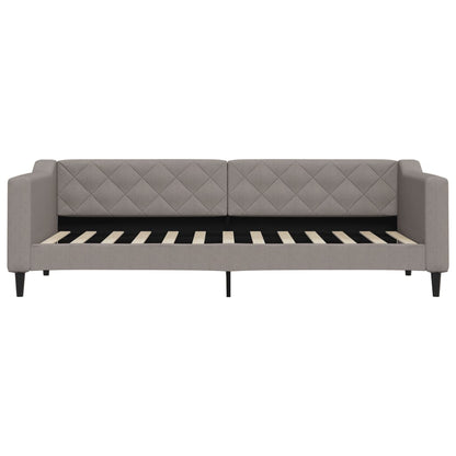 Divano Letto Estraibile con Cassetti Tortora 80x200 cm Tessuto | homemem39