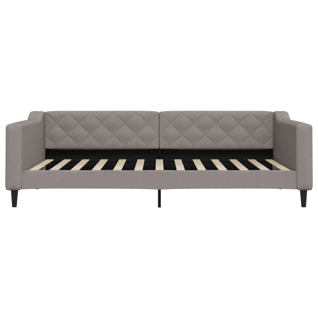 Divano Letto Estraibile con Cassetti Tortora 100x200 cm Tessuto | homemem39