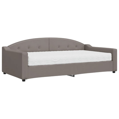 Divano Letto con Materasso Tortora 100x200 cm in Tessuto | homemem39