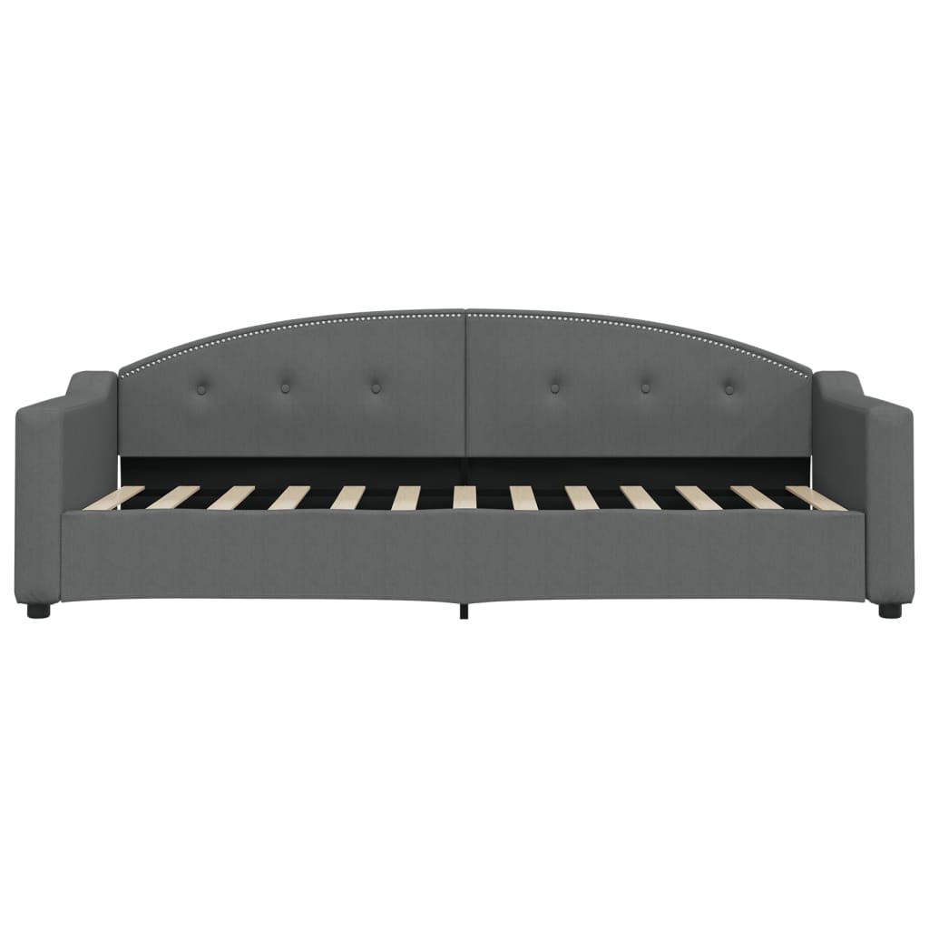 Divano Letto con Letto Estraibile Grigio Scuro 80x200 Tessuto | homemem39