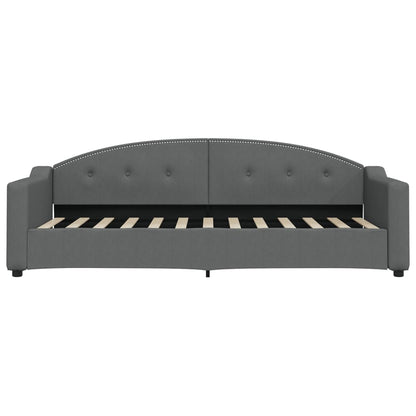 Divano Letto con Letto Estraibile Grigio Scuro 80x200 Tessuto | homemem39