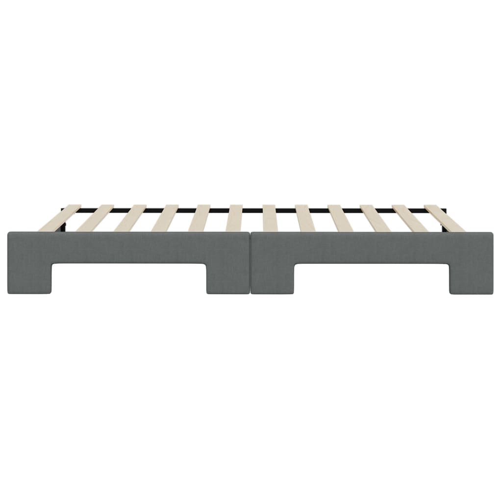Divano Letto con Letto Estraibile Grigio Scuro 80x200 Tessuto | homemem39