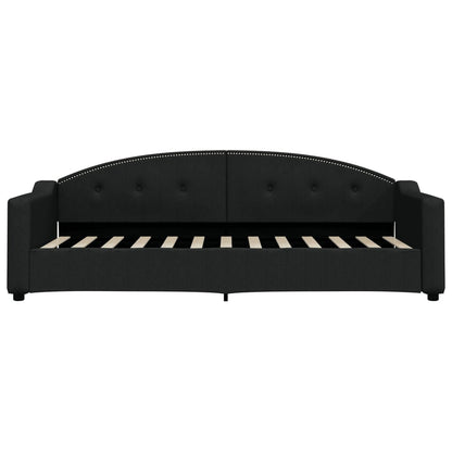 Divano Letto con Letto Estraibile Nero 80x200 Tessuto