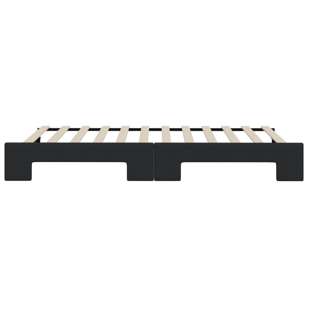 Divano Letto con Letto Estraibile Nero 90x200 cm in Tessuto | homemem39