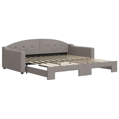 Divano Letto con Letto Estraibile Tortora 100x200 cm in Tessuto | homemem39