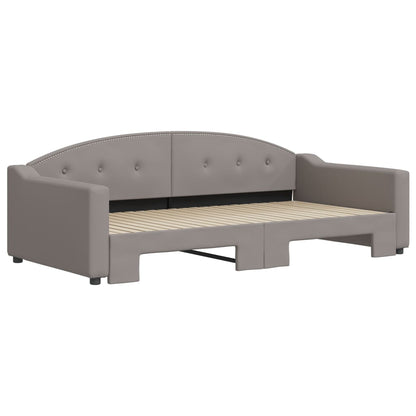 Divano Letto con Letto Estraibile Tortora 100x200 cm in Tessuto | homemem39