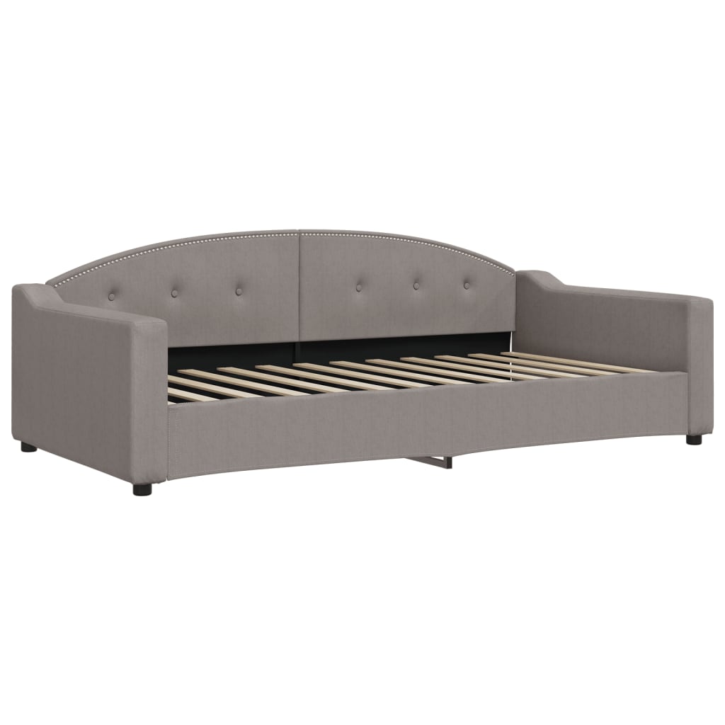 Divano Letto con Letto Estraibile Tortora 100x200 cm in Tessuto | homemem39