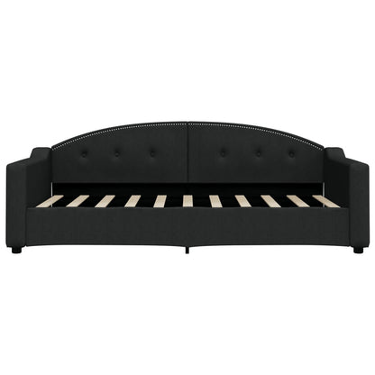 Divano Letto con Letto Estraibile Nero 90x190 cm in Tessuto | homemem39