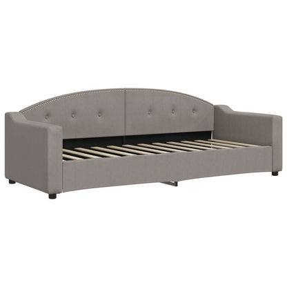 Divano Letto Estraibile con Cassetti Tortora 80x200 cm Tessuto | homemem39