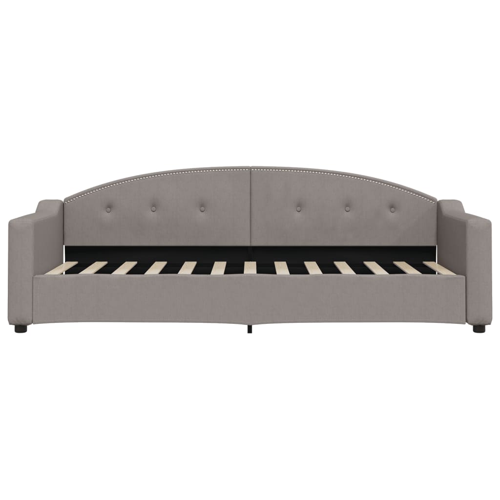 Divano Letto Estraibile con Cassetti Tortora 80x200 cm Tessuto | homemem39
