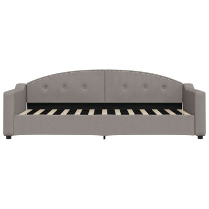 Divano Letto Estraibile con Cassetti Tortora 80x200 cm Tessuto | homemem39