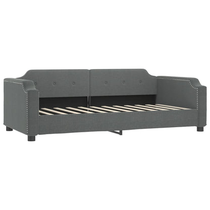 Divano Letto con Letto Estraibile Grigio Scuro 80x200 Tessuto | homemem39