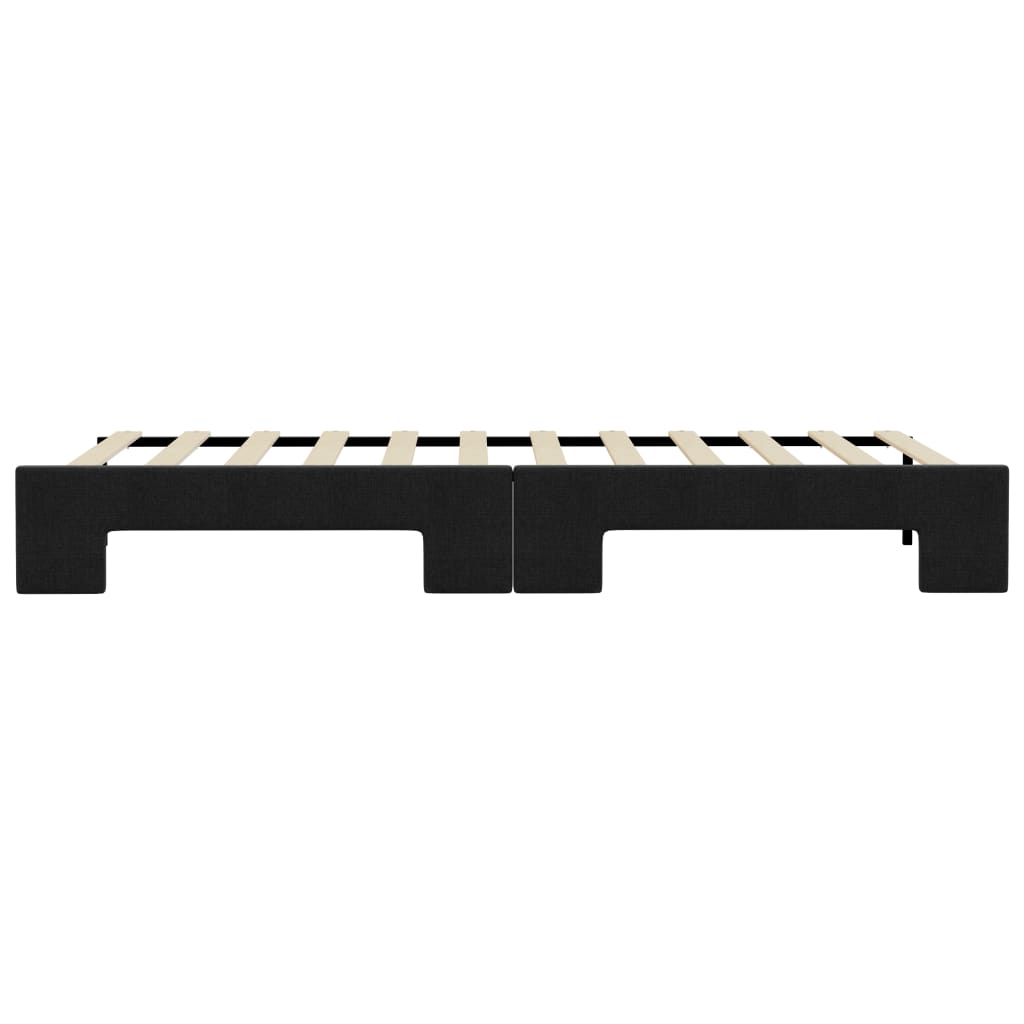 Divano Letto con Letto Estraibile Nero 80x200 Tessuto | homemem39