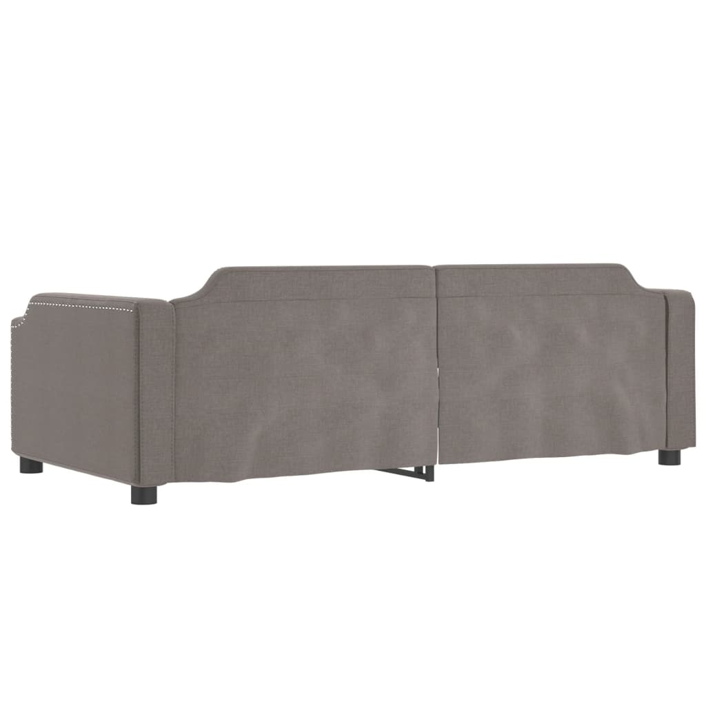 Divano Letto con Letto Estraibile Tortora 80x200 cm Tessuto - homemem39