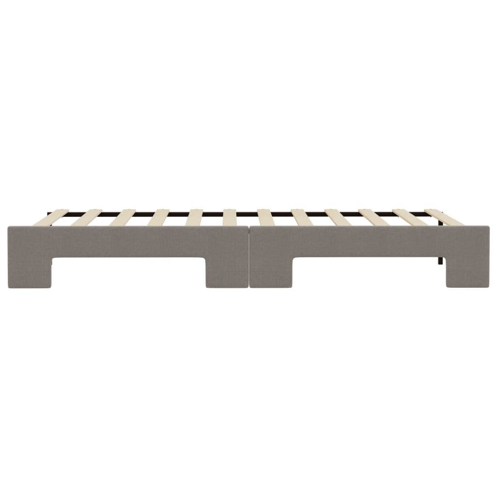 Divano Letto con Letto Estraibile Tortora 90x200 cm in Tessuto - homemem39