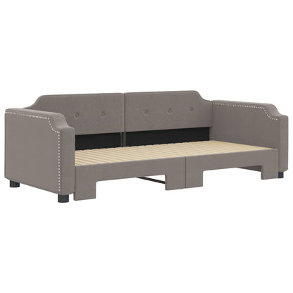 Divano Letto con Letto Estraibile Tortora 100x200 cm in Tessuto - homemem39