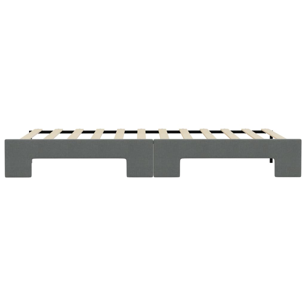 Divano Letto con Letto Estraibile Grigio Scuro 90x190cm Tessuto - homemem39