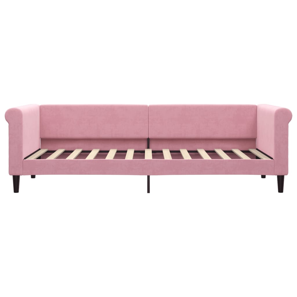 Divano Letto con Letto Estraibile Rosa 80x200 cm in Velluto - homemem39