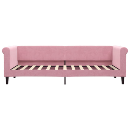 Divano Letto con Letto Estraibile Rosa 80x200 cm in Velluto - homemem39
