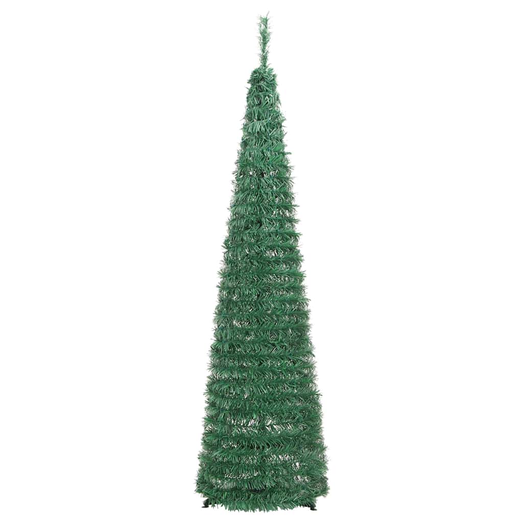 Albero di Natale Artificiale Pop-up con 50 LED Verde 120 cm