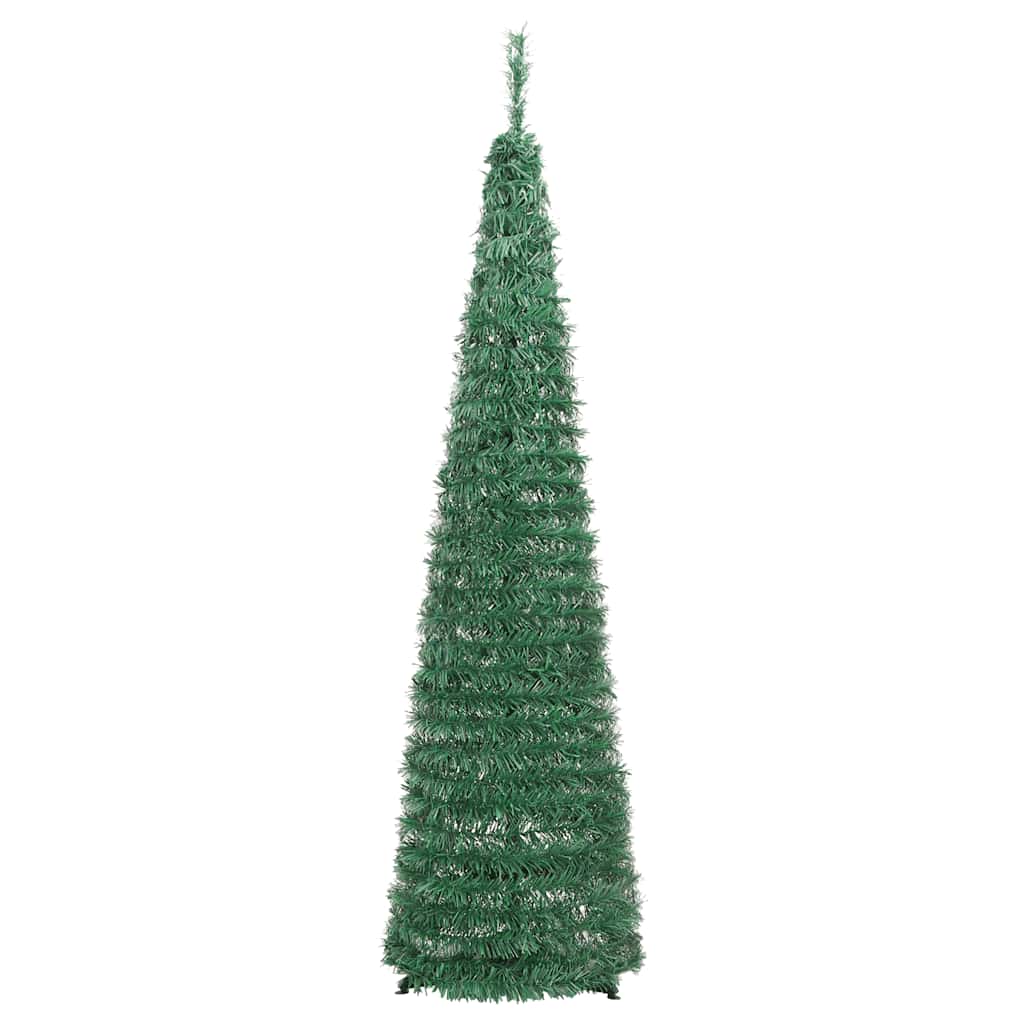 Albero di Natale Artificiale Pop-up con 50 LED Verde 120 cm