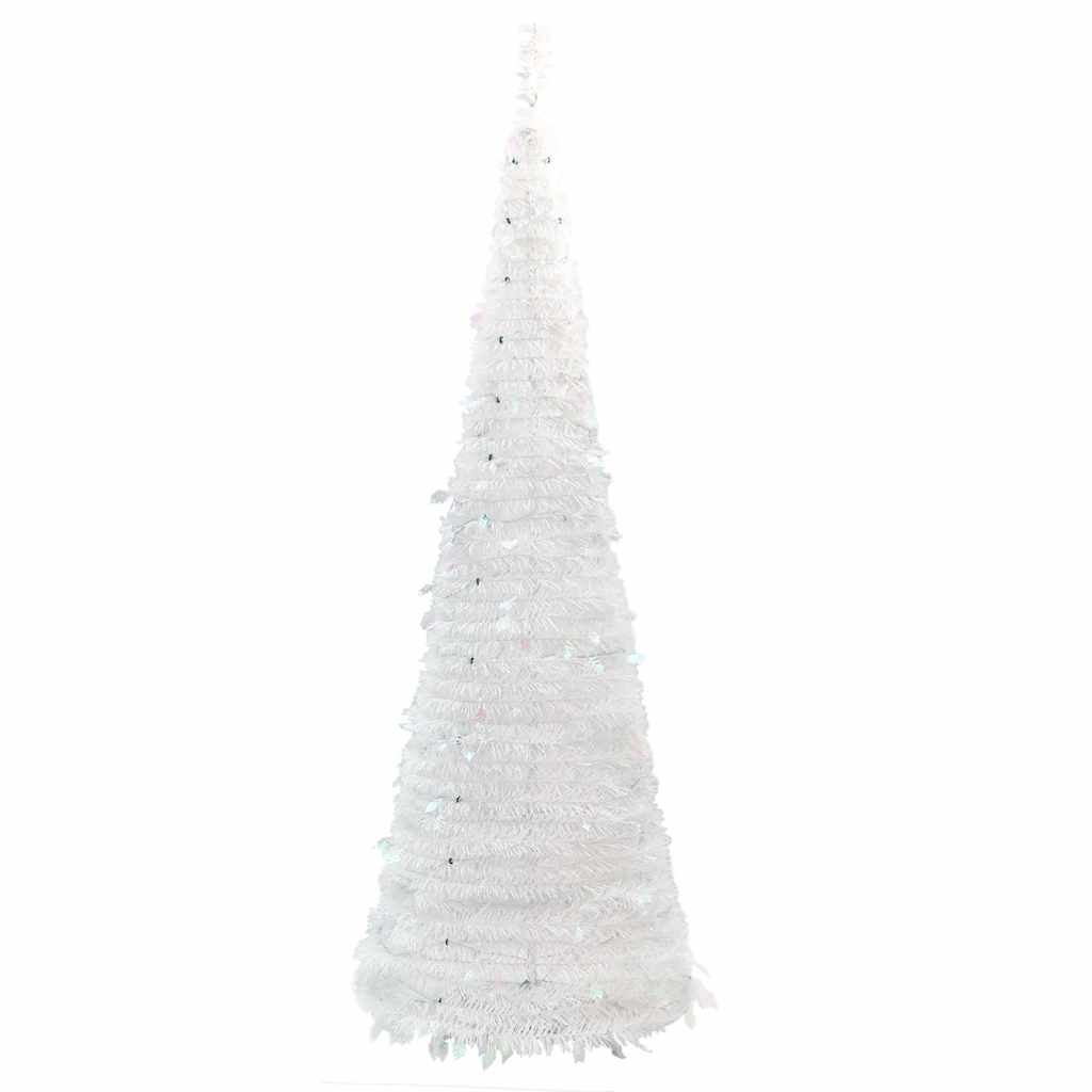 Albero di Natale Artificiale Pop-up con 150 LED Bianco 180 cm