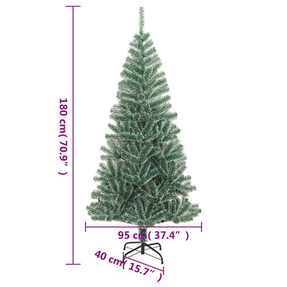 Albero di Natale Artificiale con Neve Fioccata Verde 180 cm | homemem39