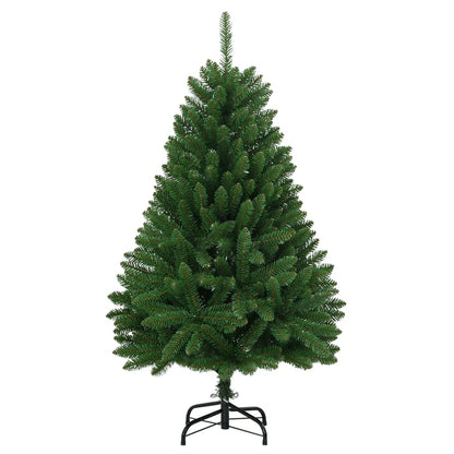 Albero di Natale Artificiale Incernierato con Base Verde 120 cm