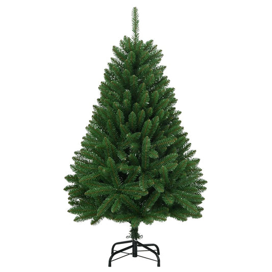 Albero di Natale Artificiale Incernierato con Base Verde 120 cm