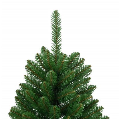 Albero di Natale Artificiale Incernierato con Base Verde 120 cm