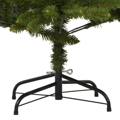 Albero di Natale Artificiale Incernierato con Base Verde 300 cm