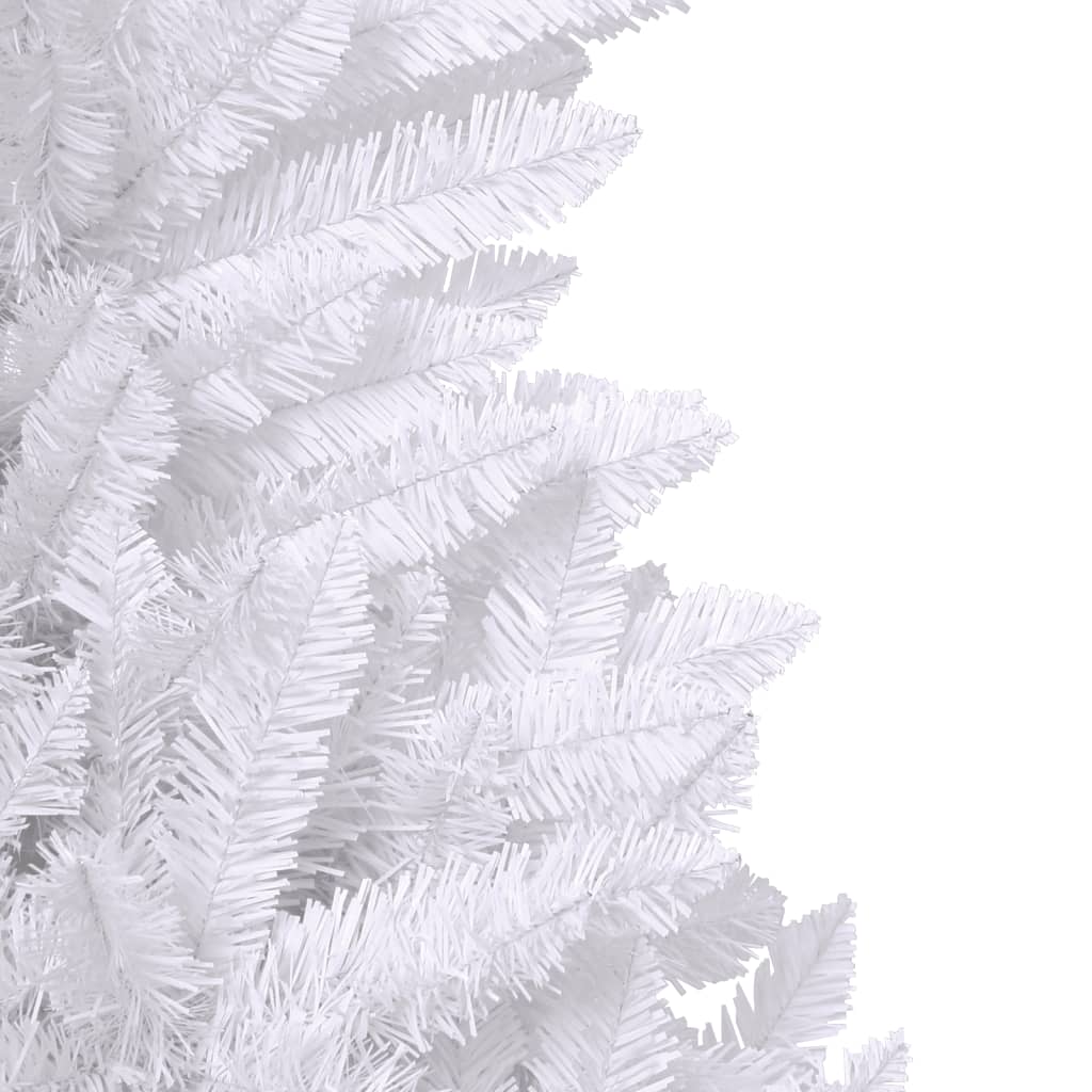 Albero di Natale Artificiale Incernierato con Base Bianco 180cm | homemem39
