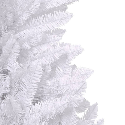Albero di Natale Artificiale Incernierato con Base Bianco 210cm | homemem39