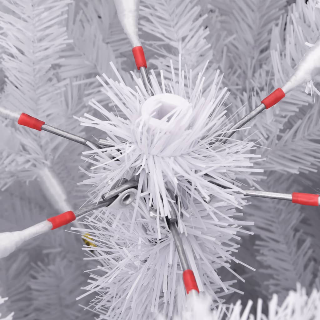Albero di Natale Artificiale Incernierato con Base Bianco 270cm | homemem39