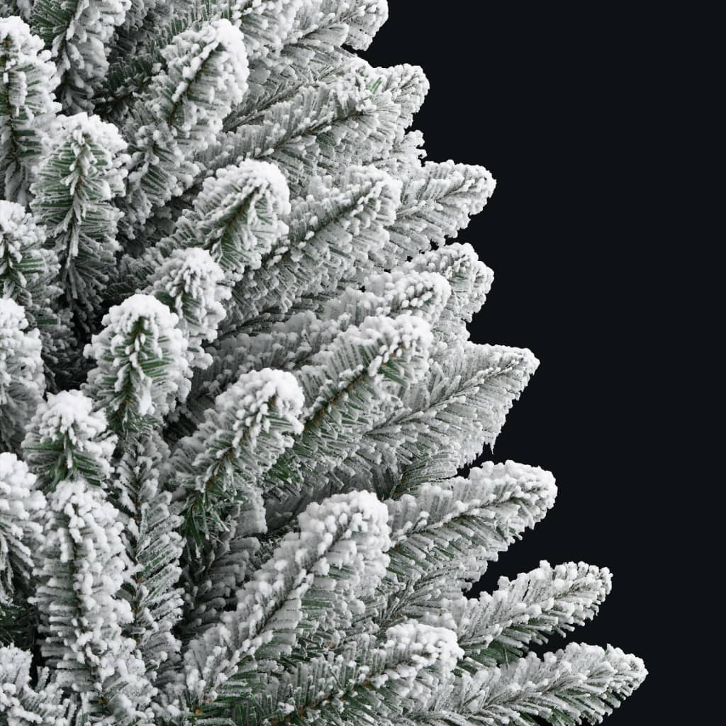 Albero Natale Artificiale Incernierato con Neve Fioccata 150 cm