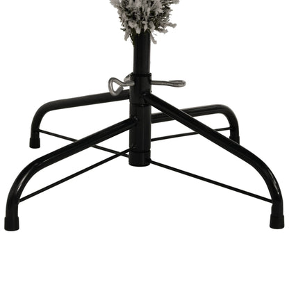 Albero Natale Artificiale Incernierato con Neve Fioccata 210 cm