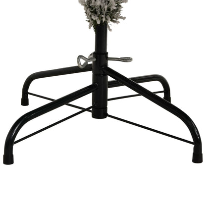 Albero Natale Artificiale Incernierato con Neve Fioccata 240 cm