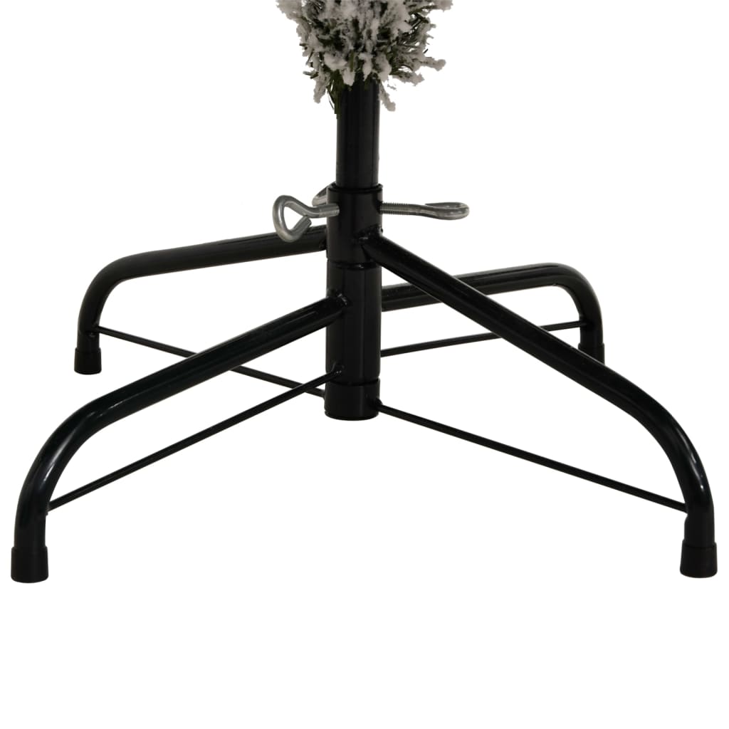 Albero Natale Artificiale Incernierato con Neve Fioccata 270 cm