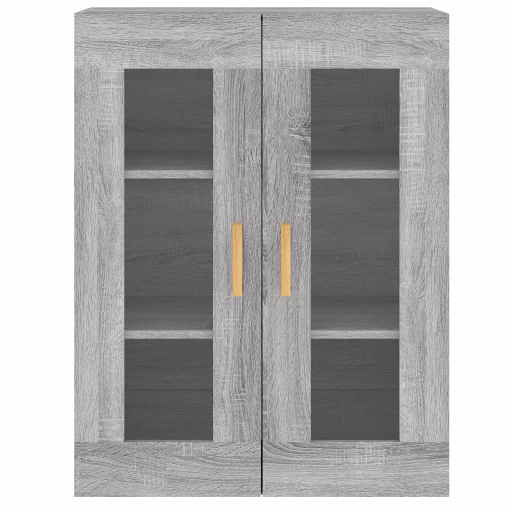 Armadietti a Parete 2 pz Grigio Sonoma in Legno Multistrato - homemem39