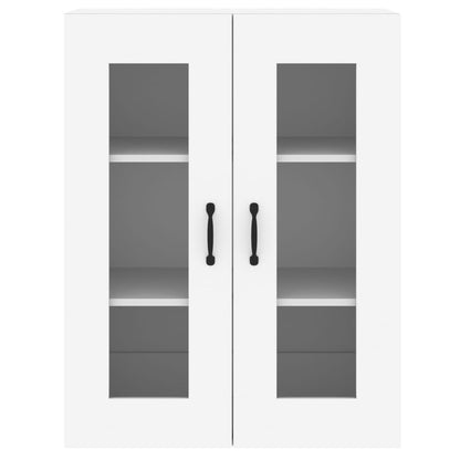 Armadietti a Parete 2 pz Bianchi in Legno Multistrato - homemem39