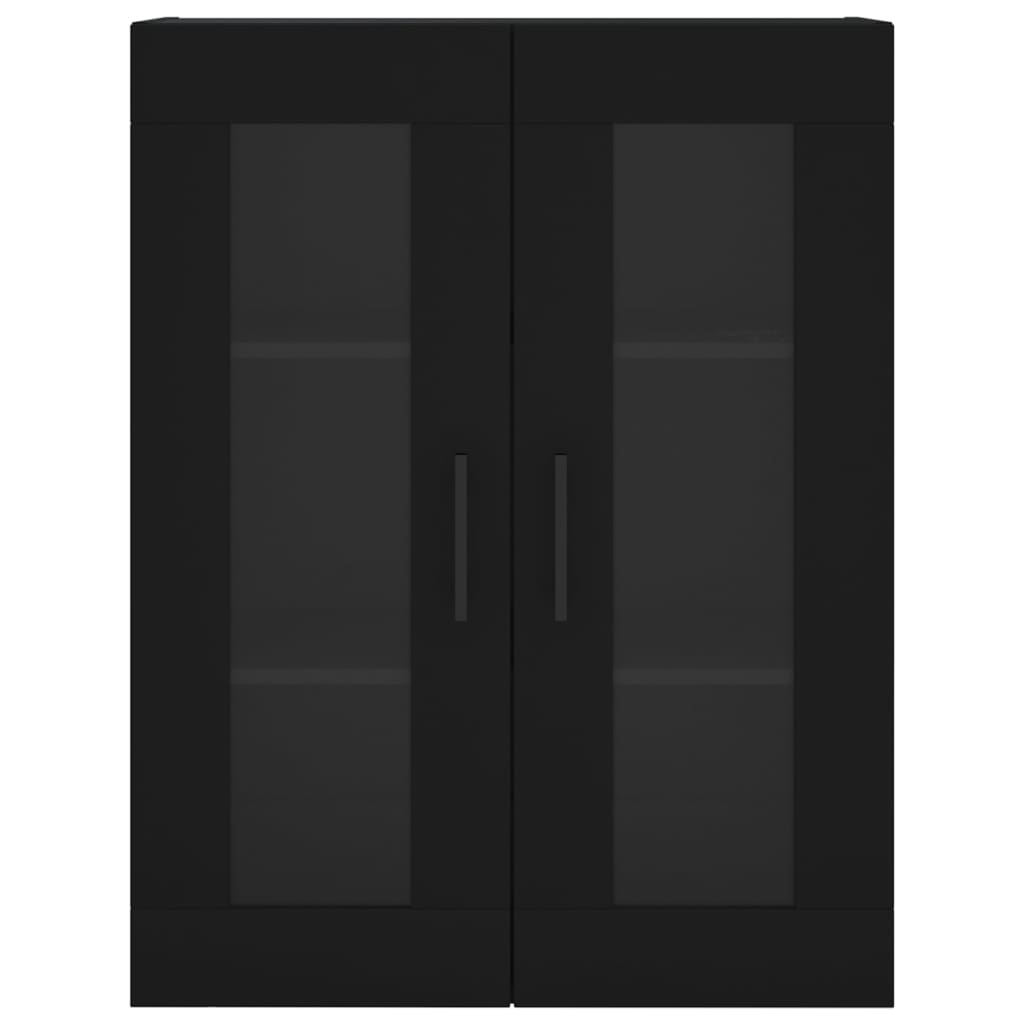 Armadietti a Parete 2 pz Neri in Legno Multistrato - homemem39