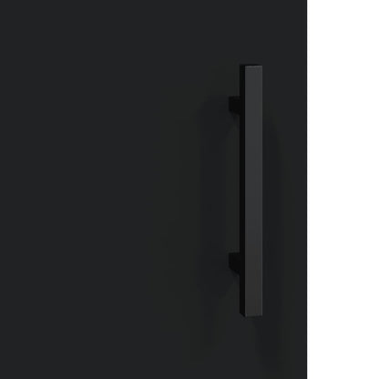 Armadietti a Parete 2 pz Neri in Legno Multistrato - homemem39