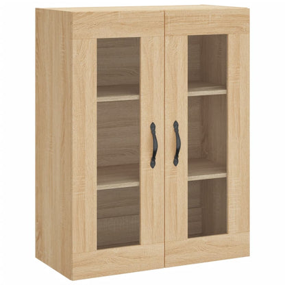 Armadietti a Parete 2 pz Rovere Sonoma in Legno Multistrato | homemem39