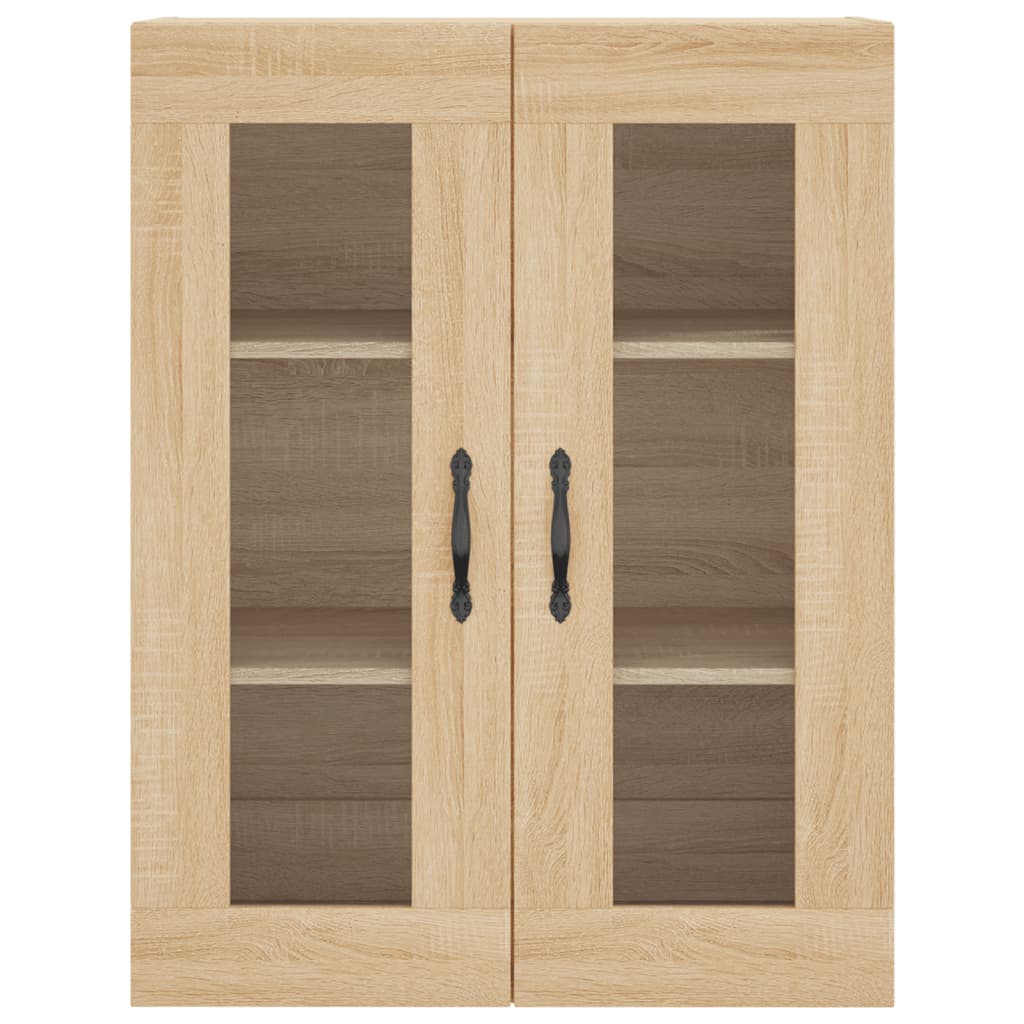 Armadietti a Parete 2 pz Rovere Sonoma in Legno Multistrato | homemem39