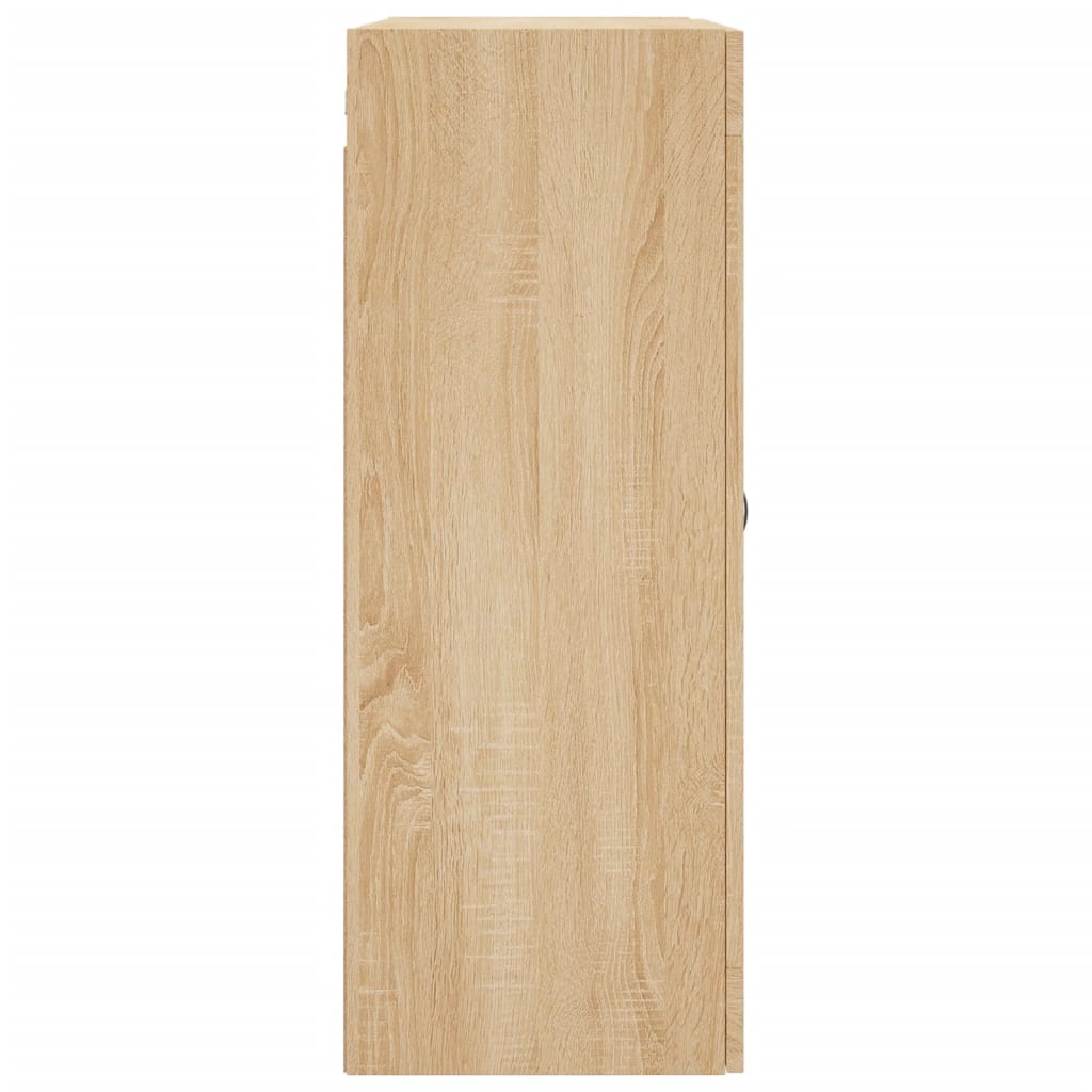Armadietti a Parete 2 pz Rovere Sonoma in Legno Multistrato | homemem39