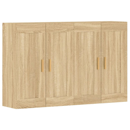 Armadietti a Parete 2 pz Rovere Sonoma in Legno Multistrato | homemem39