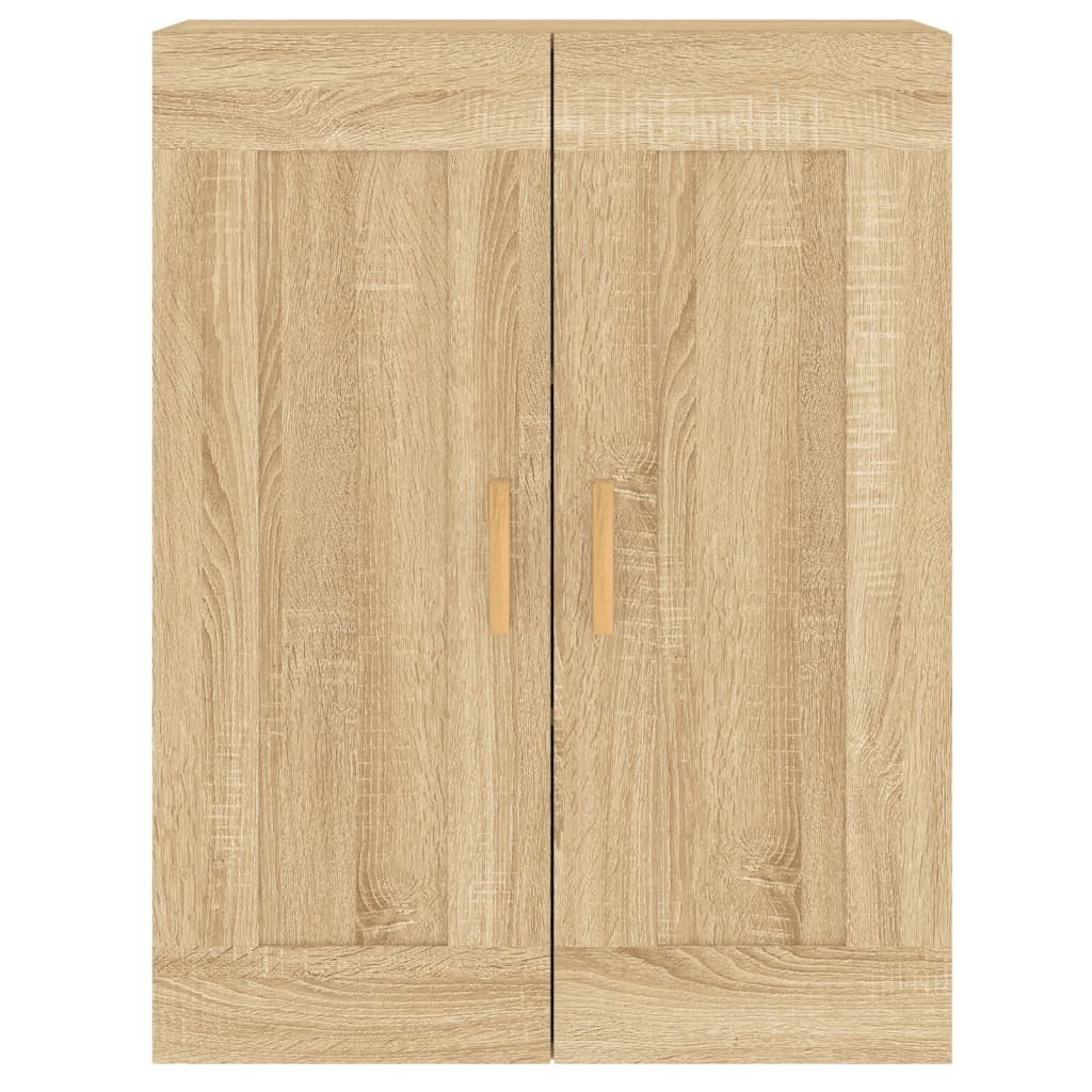Armadietti a Parete 2 pz Rovere Sonoma in Legno Multistrato | homemem39