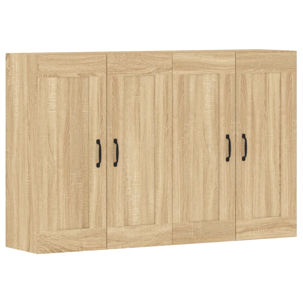 Armadietti a Parete 2 pz Rovere Sonoma in Legno Multistrato | homemem39