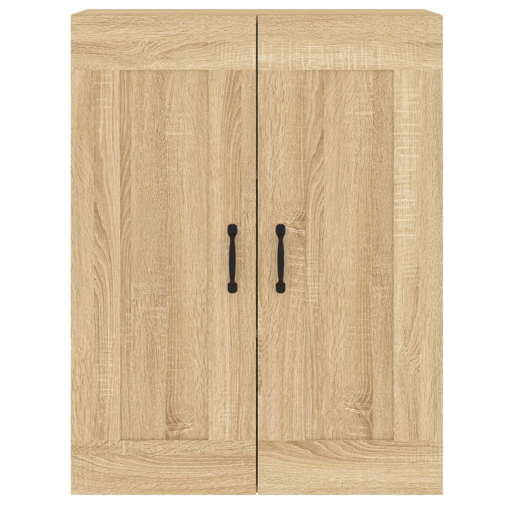 Armadietti a Parete 2 pz Rovere Sonoma in Legno Multistrato