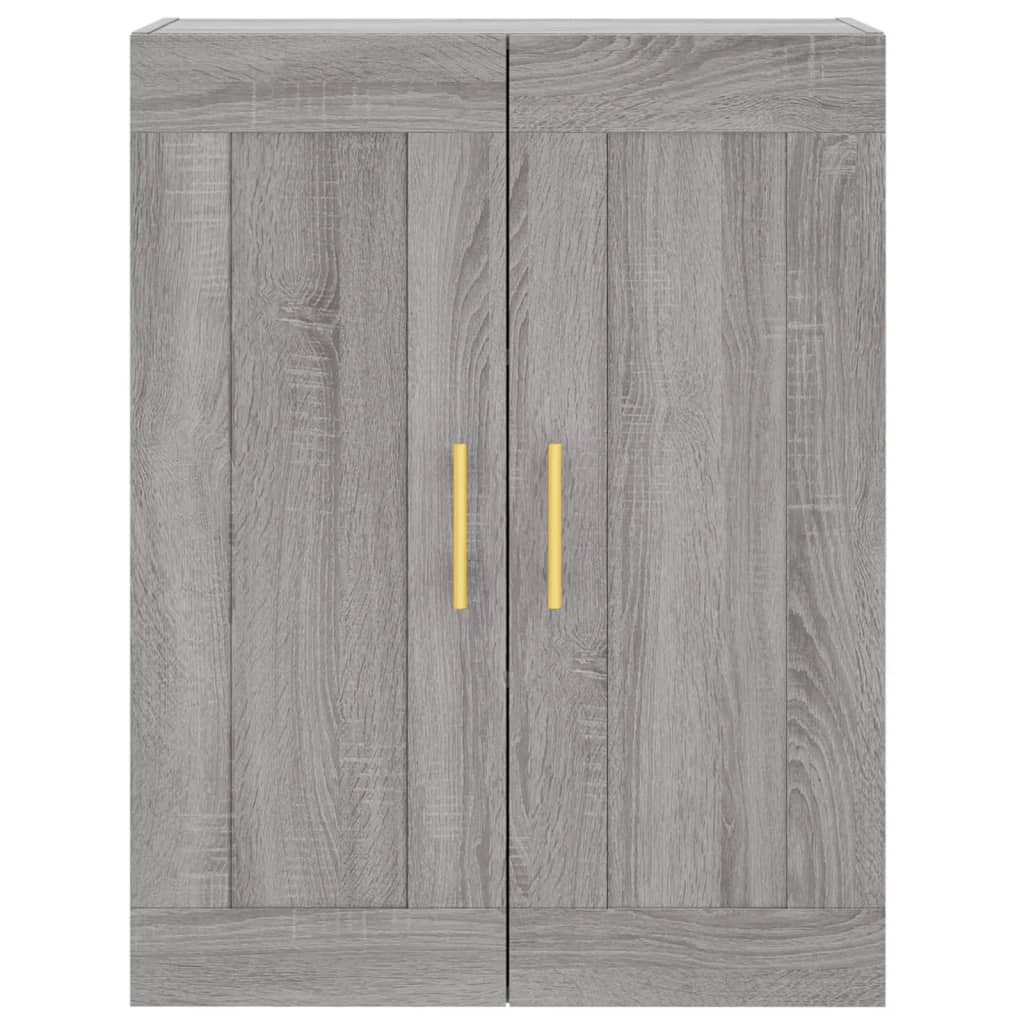 Armadietti a Parete 2 pz Grigio Sonoma in Legno Multistrato | homemem39